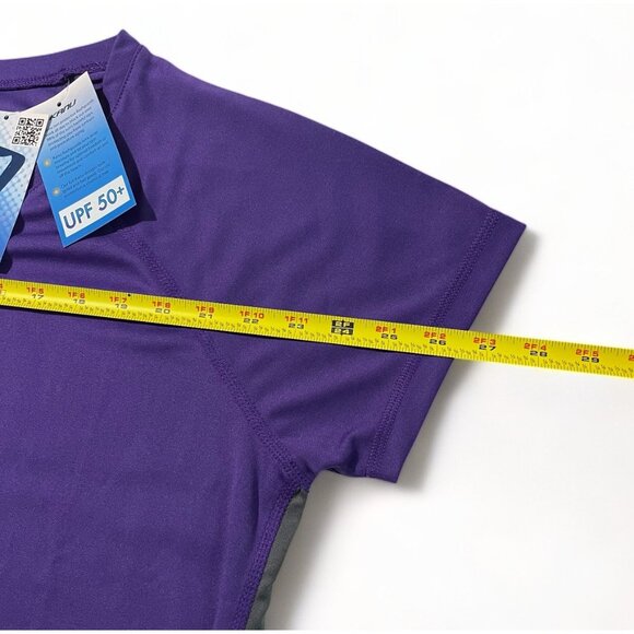 Kanu Surf Women's UPF 50+ Short Sleeved Active Swim Shirt Rashguard, XXL - Picture 8 of 10